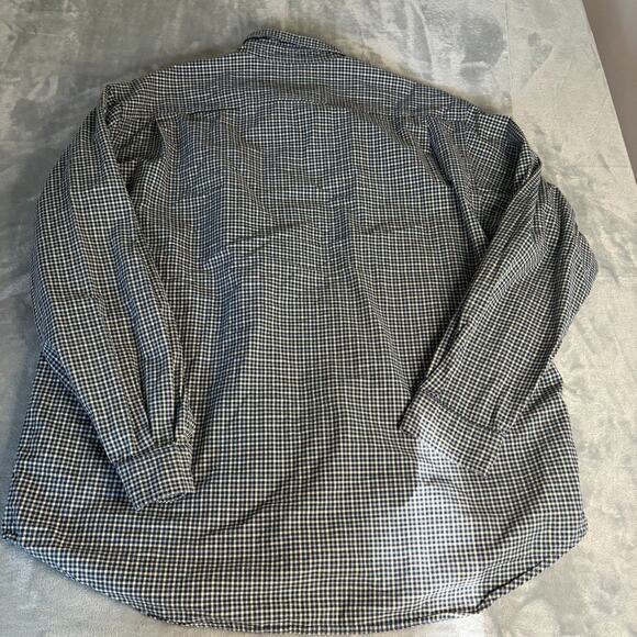 Abercrombie Fitch Mens Gingham Check Long Sleeve Casual Button Up Shirt L - Picture 9 of 9